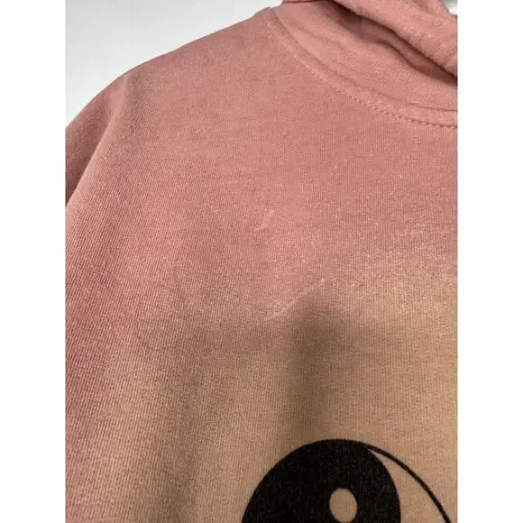 Empyre Hoodie Sweatshirt Mens Size MEDIUM yin Yang Tie Dye Ombré Pink Mauve - Picture 5 of 9